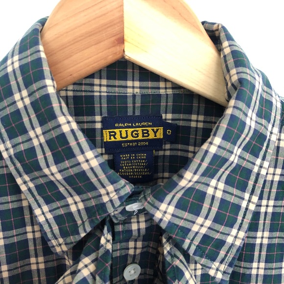 Ralph Lauren Rugby Ruffled Plaid Button Down - Picture 3 of 5